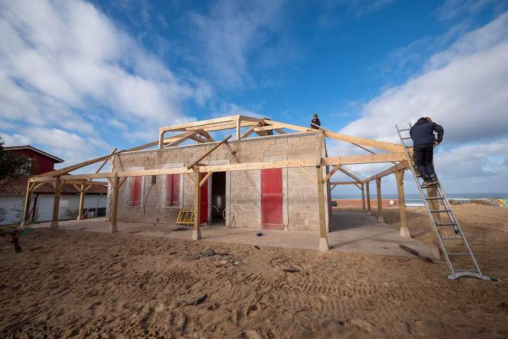 Installation de charpente dur mesure Soustons